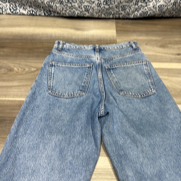 Zara 90’s full length straight Women's Blue Jeans size 2 - Picture 8 of 9
